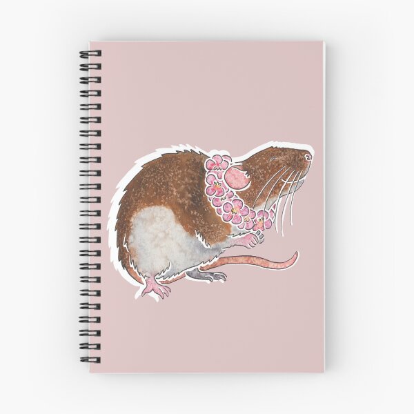 Item preview, Watercolour rat (agouti hooded dumbo) designed and sold by animalartbyjess.