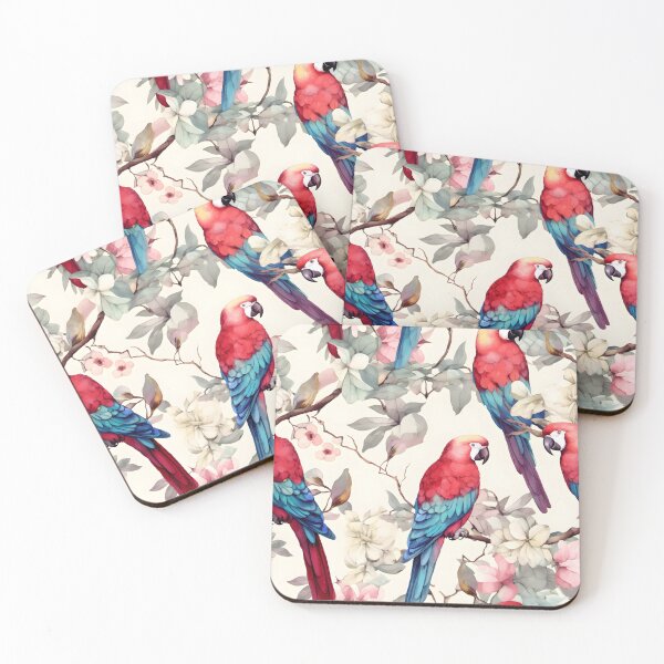 Item preview, Parrot Pattern Abstract Geometric Birds designed and sold by LynZorHome.
