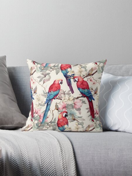 Item preview, Parrot Pattern Abstract Geometric Birds designed and sold by LynZorHome.