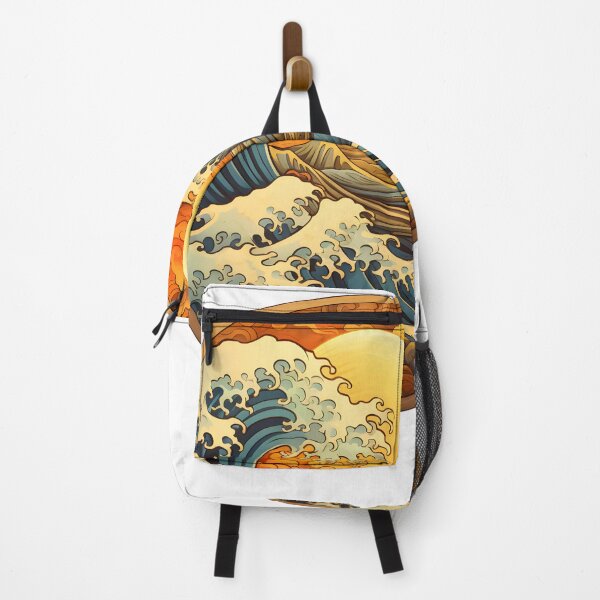 Item preview, Golden Wave Sea Japanese Style designed and sold by KitsuneYin.