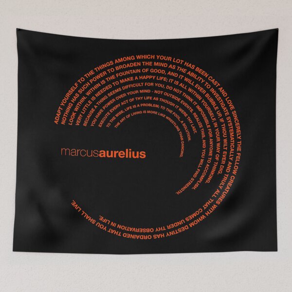 Item preview, Marcus Aurelius quotes. (orangered) designed and sold by CMYKStudio.