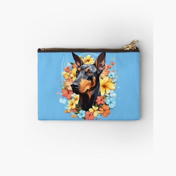 Item preview, Floral Splash Dobermann designed and sold by ZombieLH.