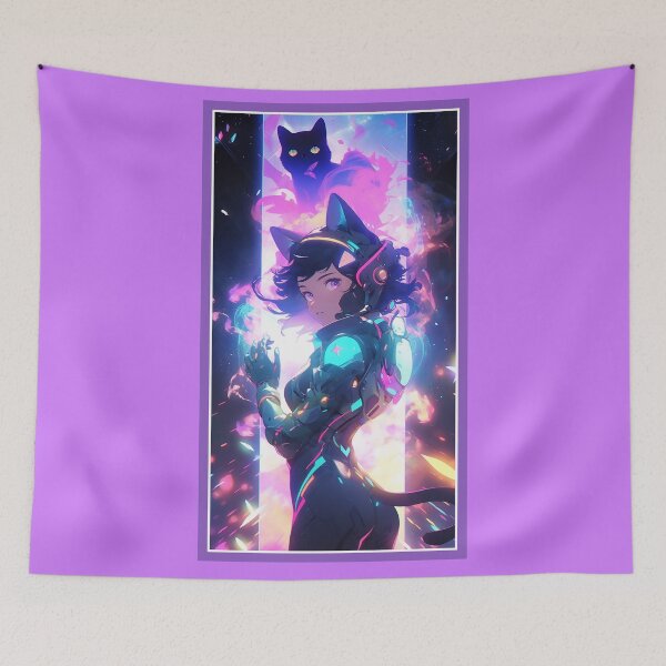 Item preview, Chica gato anime | Ilustraciones de anime de calidad | Arte Manga Anime designed and sold by AlNoah.