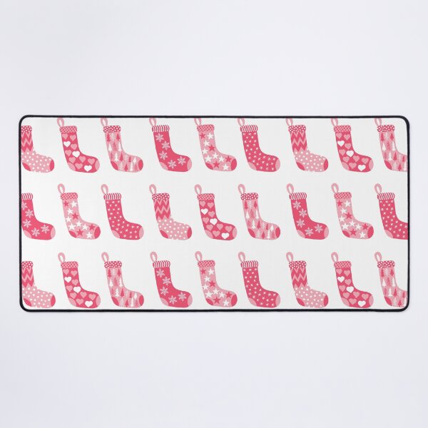Item preview, Modern Hot Pink, White and Soft Pink Christmas Stockings designed and sold by MoorePatterns.