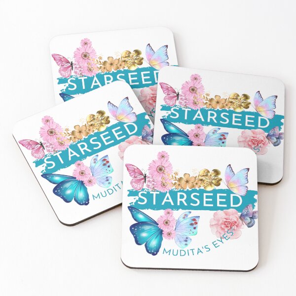 Item preview, Floral Butterfly Starseed Spiritual Sticker designed and sold by MuditasEyes.