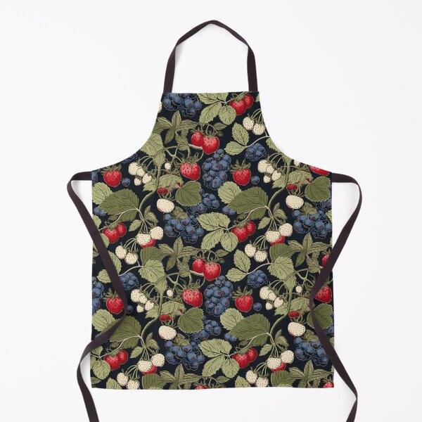 Item preview, Vintage Botanical Illustration of Nordic Forest Berries Pattern - Mix of Rubus idaeus, Vaccinium vitis-idaea, and More designed and sold by ShobulousStudio.