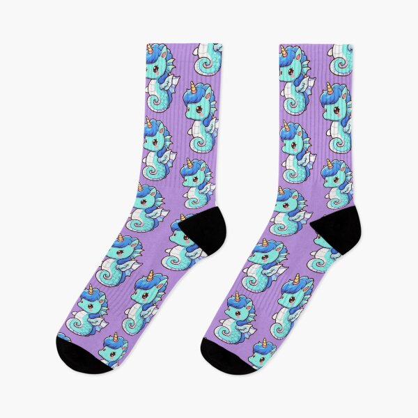 Item preview, Anime Seahorse Unicorn (Periwinkle Purple) designed and sold by andydavistech.