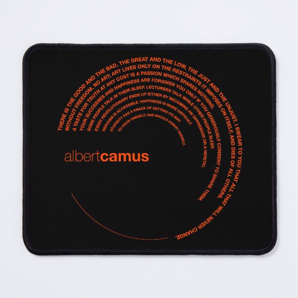 Item preview, Albert Camus quotes. (orangered) designed and sold by CMYKStudio.