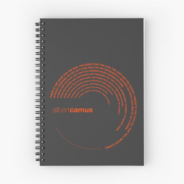Item preview, Albert Camus quotes. (orangered) designed and sold by CMYKStudio.