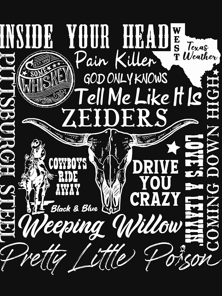 Disover ZEIDERS Pretty Little Poison Song Title collage Classic T-Shirt