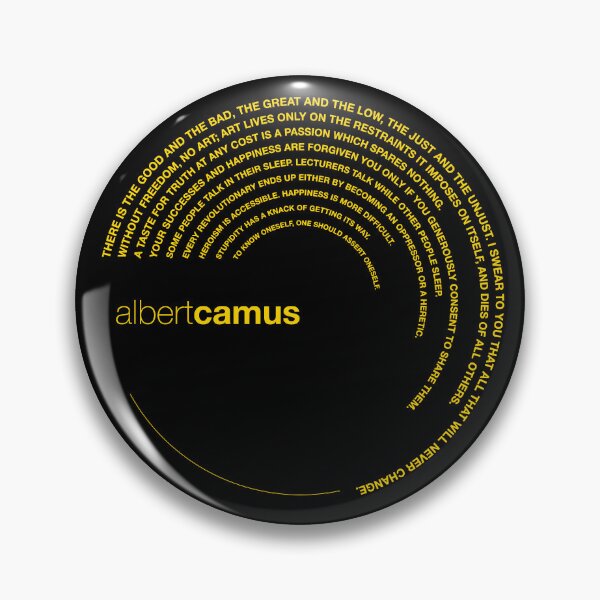 Item preview, Albert Camus quotes. (gold) designed and sold by CMYKStudio.