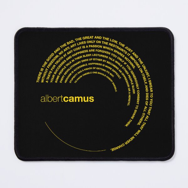 Item preview, Albert Camus quotes. (gold) designed and sold by CMYKStudio.