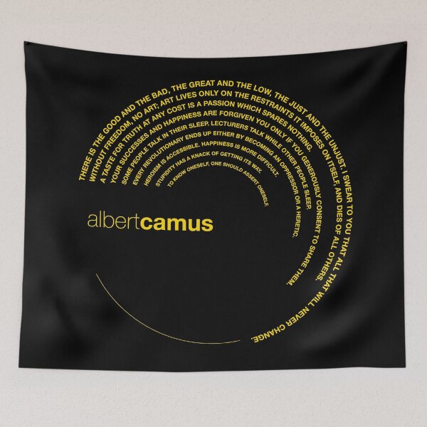 Item preview, Albert Camus quotes. (gold) designed and sold by CMYKStudio.
