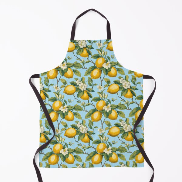 Item preview, Vintage Botanical Illustration of Lemon Fruit (Citrus limon) Seamless Pattern Design designed and sold by ShobulousStudio.