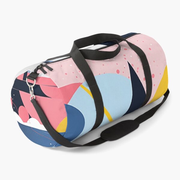 Item preview, Nautical Harmony: Blue Sea Meets Pink & Yellow Geometrics in Bold Maritime Design designed and sold by PaintbrushPlace.