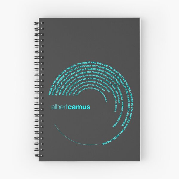Item preview, Albert Camus quotes. (aqua) designed and sold by CMYKStudio.