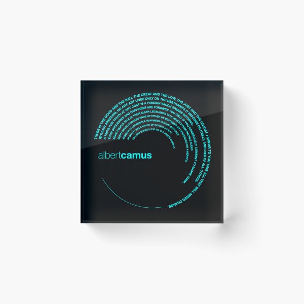 Item preview, Albert Camus quotes. (aqua) designed and sold by CMYKStudio.