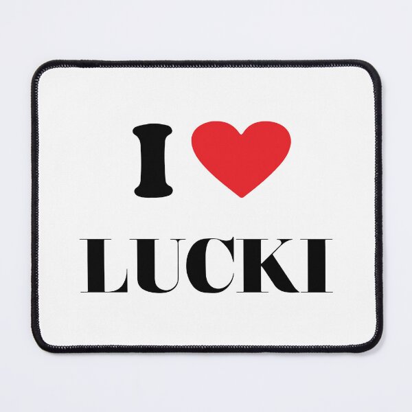 Item preview, I Love Lucki Sticker designed and sold by BornInfluenced.