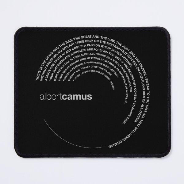Item preview, Albert Camus quotes. (silver) designed and sold by CMYKStudio.