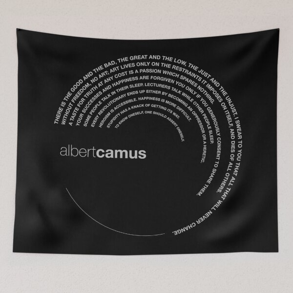 Item preview, Albert Camus quotes. (silver) designed and sold by CMYKStudio.