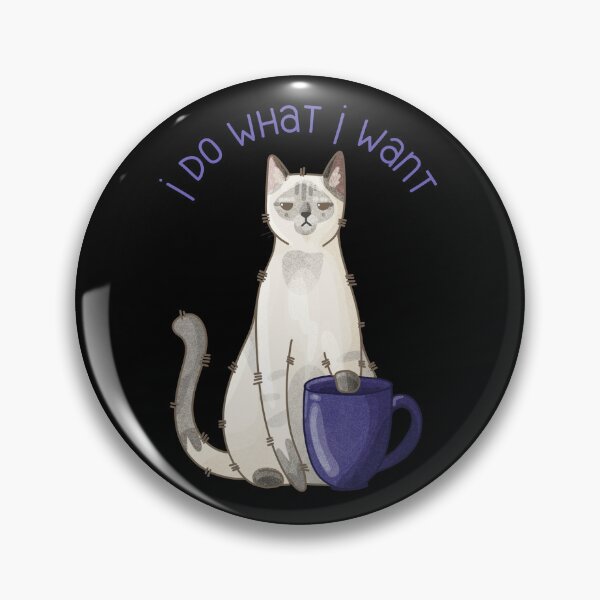 Item preview, I do what I want - Silver Point cat - Gifts for Cat lovers designed and sold by FelineEmporium.