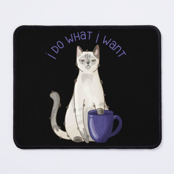 Item preview, I do what I want - Silver Point cat - Gifts for Cat lovers designed and sold by FelineEmporium.