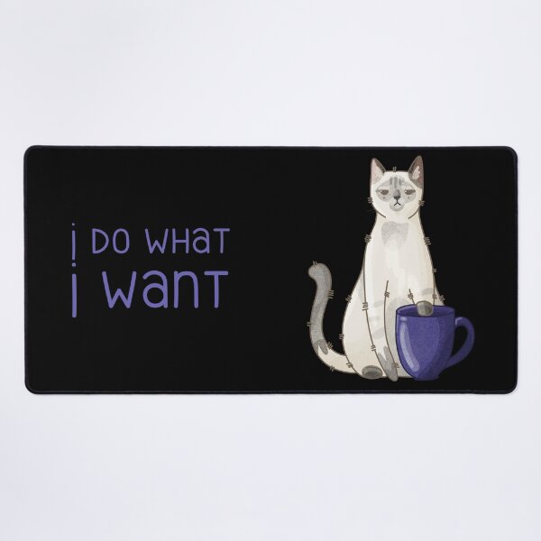 Item preview, I do what I want - Silver Point cat - Gifts for Cat lovers designed and sold by FelineEmporium.