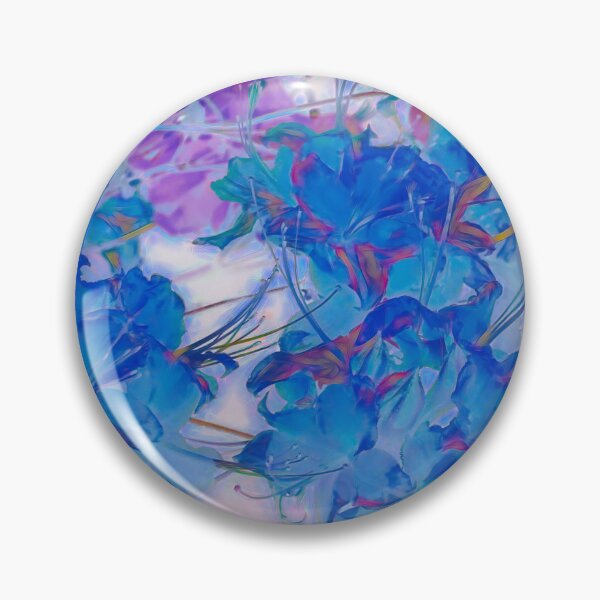 Item preview, Blue Flowers in Exclusion Fusion designed and sold by bertsworks300.