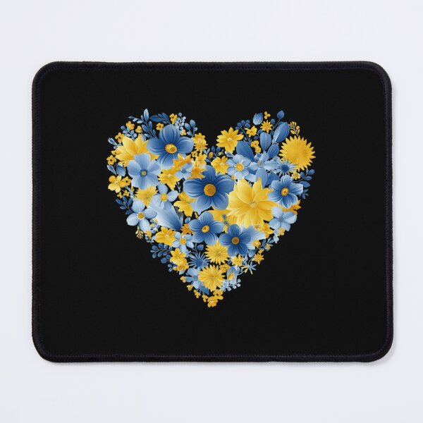 Item preview, Ukrainian Flag Heart Blue And Yellow designed and sold by Ujourney.