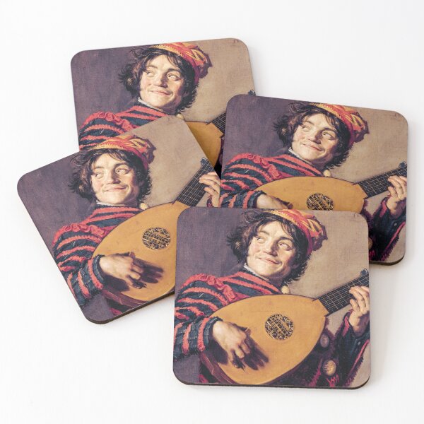 Item preview, Frans Hals' Buffoon: Lute Play, Caravaggisti Color Brilliance designed and sold by TheSoulOfArt.