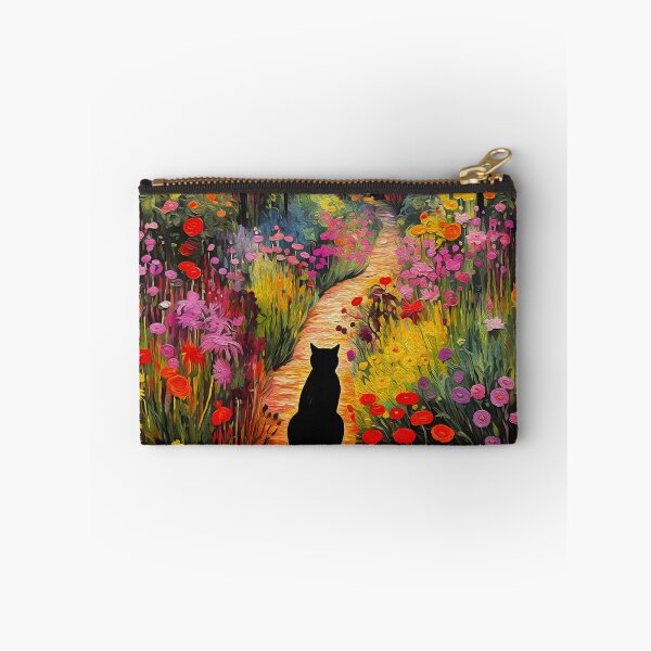 Item preview,  Black Cat in Monet Garden 2 designed and sold by Nora Gad.