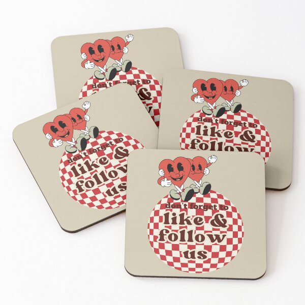 Item preview, Follow Your Heart Cartoon Retro 70s "Don't forget to like and follow us" designed and sold by VieBelieve.