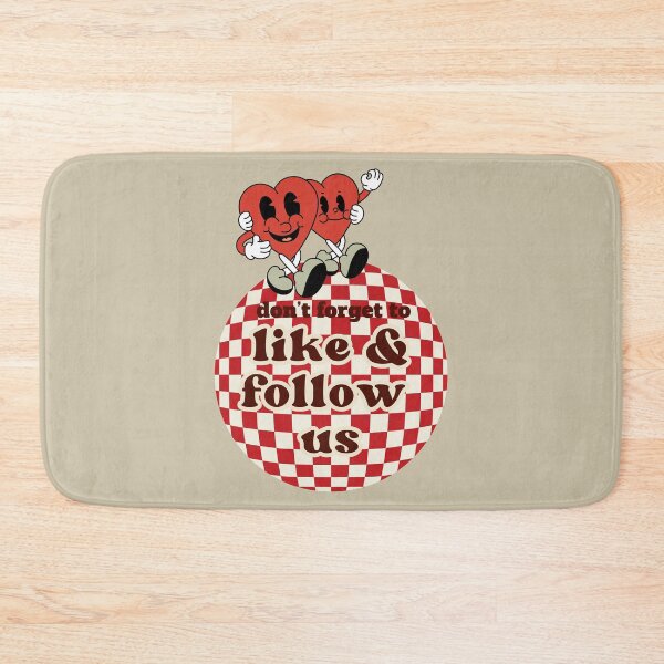 Item preview, Follow Your Heart Cartoon Retro 70s "Don't forget to like and follow us" designed and sold by VieBelieve.