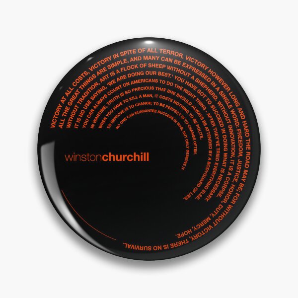 Item preview, Winston Churchill quotes. (orangered) designed and sold by CMYKStudio.