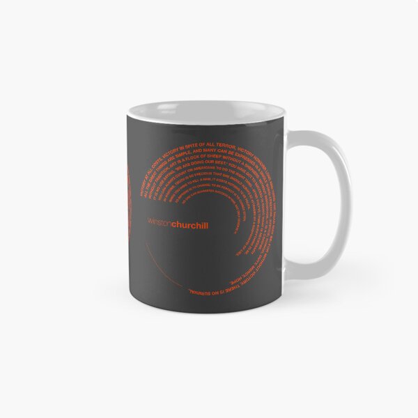 Item preview, Winston Churchill quotes. (orangered) designed and sold by CMYKStudio.