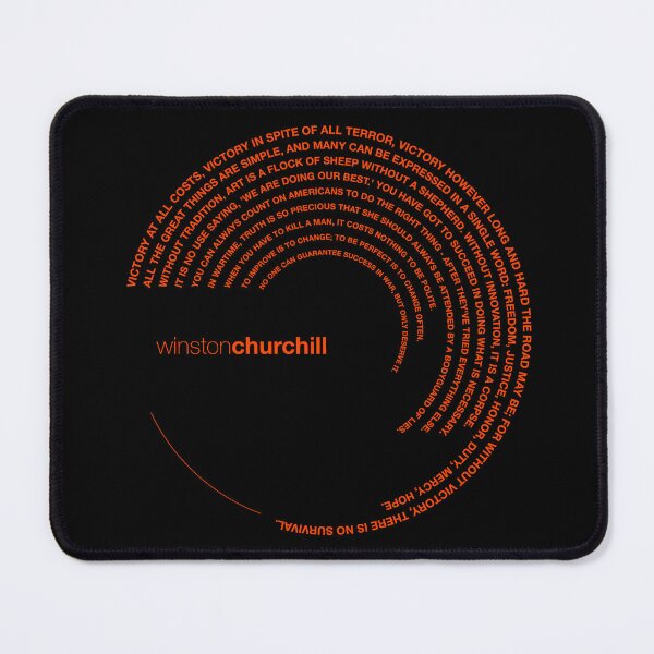 Item preview, Winston Churchill quotes. (orangered) designed and sold by CMYKStudio.