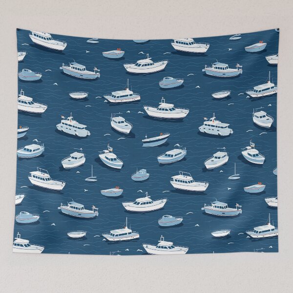 Item preview, yacht seamless designed and sold by Ttthunder123.