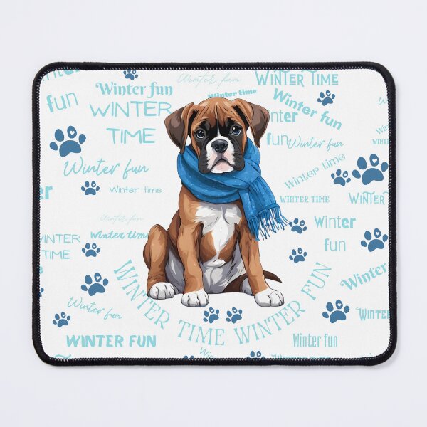 Item preview, AI generated | Cute Boxer | Winter designed and sold by Twinmommy Store.