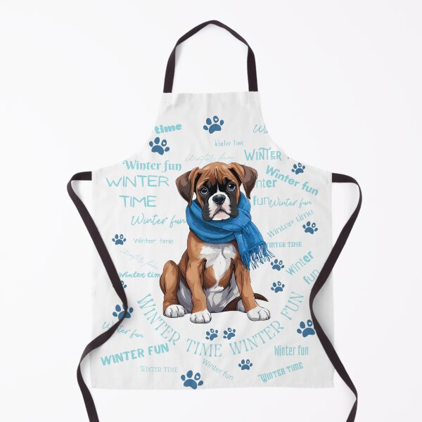 Item preview, AI generated | Cute Boxer | Winter designed and sold by Twinmommy Store.