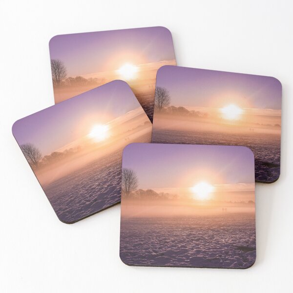 Item preview, London Winter sunrise in the snow print designed and sold by BobbyConwayLDN.