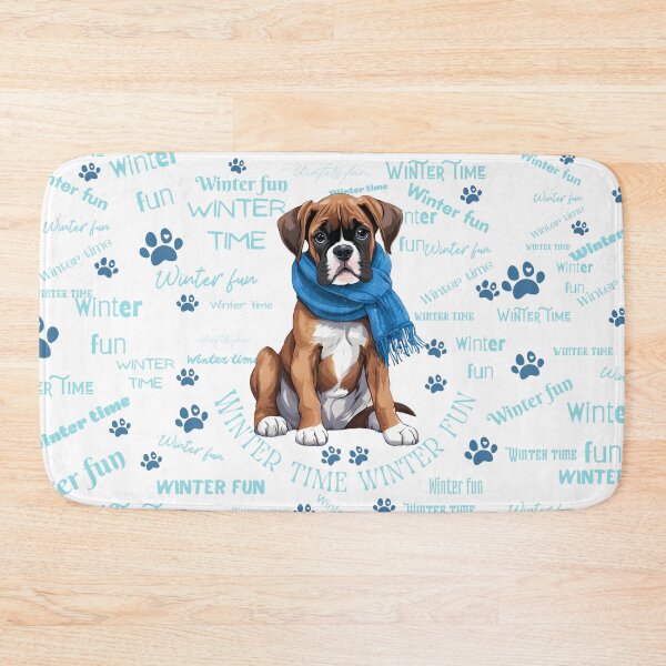 Item preview, AI generated | Cute Boxer | Winter designed and sold by Twinmommy Store.