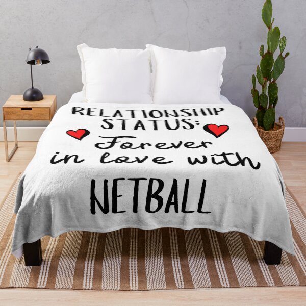 Item preview, Relationship status: Forever in love with netball designed and sold by TheGreenGoat.