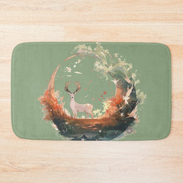 Item preview, Summer Ending deer moon scenery designed and sold by myanko.