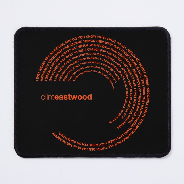 Item preview, Clint Eastwood quotes. (orangered) designed and sold by CMYKStudio.