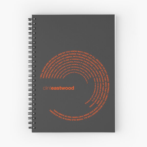 Item preview, Clint Eastwood quotes. (orangered) designed and sold by CMYKStudio.