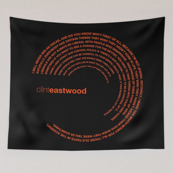 Item preview, Clint Eastwood quotes. (orangered) designed and sold by CMYKStudio.