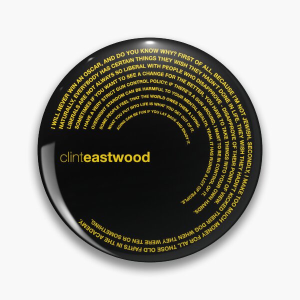 Artikelvorschau, Zitate von Clint Eastwood. (Gold) entworfen und verkauft von CMYKStudio.