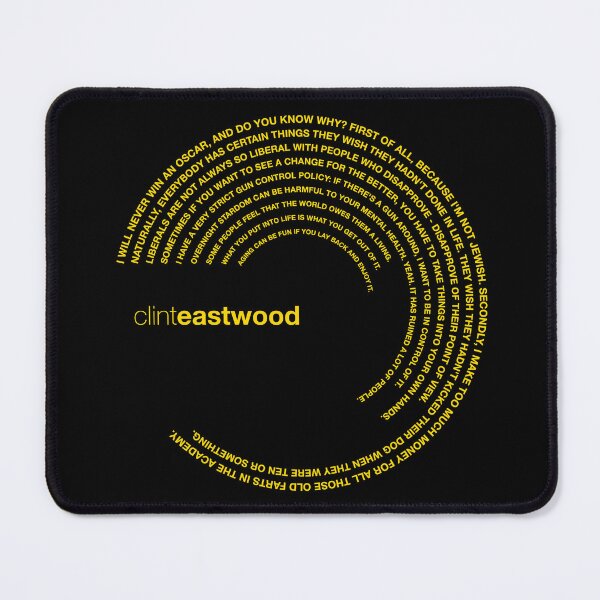 Item preview, Clint Eastwood quotes. (gold) designed and sold by CMYKStudio.