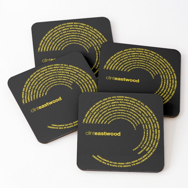 Item preview, Clint Eastwood quotes. (gold) designed and sold by CMYKStudio.