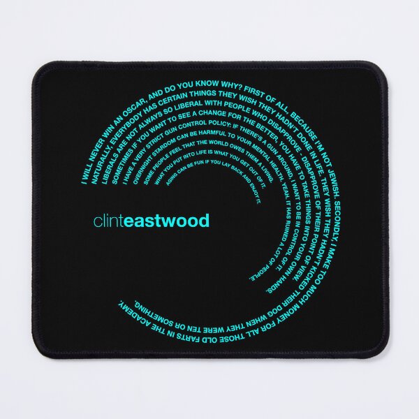 Item preview, Clint Eastwood quotes. (aqua) designed and sold by CMYKStudio.